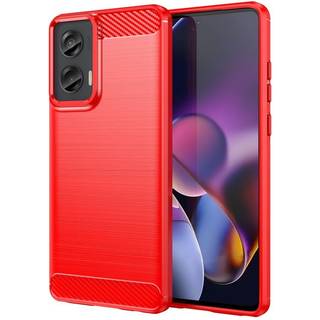 EIDERWOOD Motorola Moto G Stylus 5G (2024) Brushed Carbon Bagside Cover - Rød