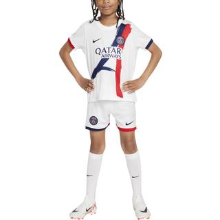 Paris Saint-Germain 2024/25 Stadium Away Nike Football Replica-sæt i tre dele til mindre børn - hvid - M