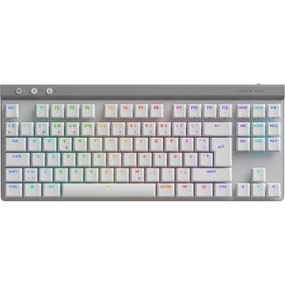 Logitech G515 LIGHTSPEED TKL - Tactile - White - Gaming Tastatur - Uden Numpad - Nordisk - Hvid