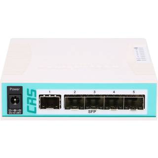 Mikrotik CRS106-1C-5S netværksswitch Gigabit Ethernet (10/100/1000) Strøm over Ethernet (PoE) Hvid