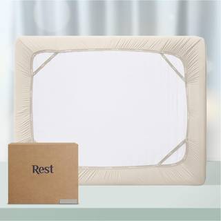 Hvile evercool monteret ark i fuld størrelse sne elfenben 15 """" dyb (op til 18) åndbart sengetøj til varm sovende og nat sved seng ark med ionisk