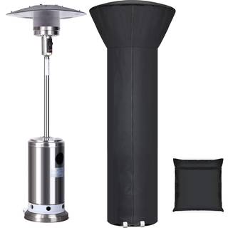 Terrassevarmer d?kning vandt?t med lynl?s og opbevaringspose udend?rs varmeapparat har st?vt?t vind-resistent UV-resistente snebestandige funktio