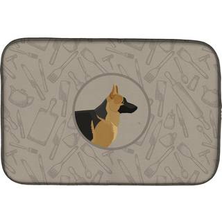 """" Caroline's Treasures CK2187DDM German Shepherd i køkkenvasketørringsmaterne 14x21 multicolor """"