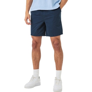 Mens Shorter Length Relaxed Fit Elasticated Waist Chino Shorts in Navy