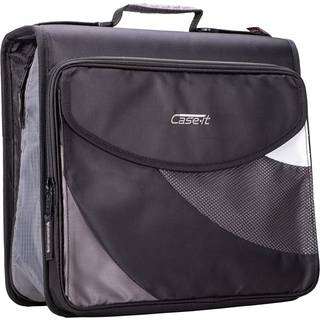 Case-it universal dobbelt bindemiddelpakke 2 s?t med 2 d-ring dobbelt m/aftagelig filmappe Hold sider rygs?k stil stropper polstret b?rbar lomme