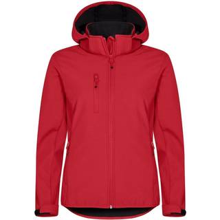 Clique 200917 Classic Softshell Hoody Lady / Hættetrøje Rød L
