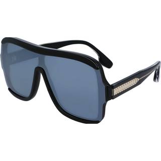 Victoria Beckham Kvinde VB673S 003 Solbriller Acetat Sort Sølv Maske Normal Normal