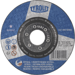 Skære-/skrubskive Basic 27CC ø125×2,8 A30Q-BF