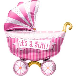 Folienballon Kinderwagen - It´s a Girl -