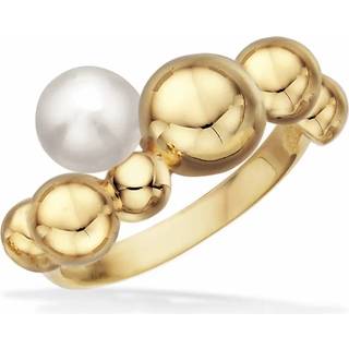 Scrouples 8 Karat Guld Ring med Ferskvandsperle 714193