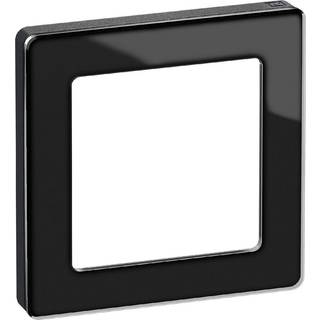 LK FUGA Pure 66 Design ramme 1 modul, sort glas