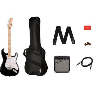 Fender Squier Sonic Stratocaster El-guitar Startpakke (Sort)