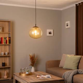 Glas hængelampe Vibe TK Lighting, dæmpbar, Brun/rust, Stue/spisestue, Glas, Moderne