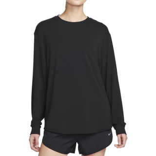 Nike Dri-FIT One Relaxed Langærmet T-shirt, XS Dame - Komfortabel og åndbar træningstrøje