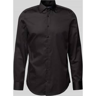 Seidensticker Herren Hemd schwarz Slim Fit