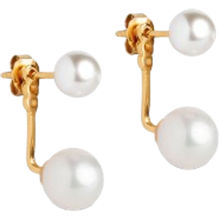 Enamel - Althea Pearl øreringe i forgyldt sølv med perle