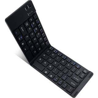 NÖRDIC Foldbart Bluetooth-tastatur 66 taster US Layout Hvid