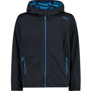 CMP Kid's Jacket Fix Hood Softshelljakke Børn størrelse 176 farve sort/blå
