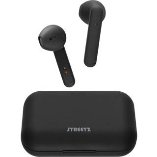 Streetz Semi-In-Ear Earbuds - Trådløst Opladningsetui - Hvid