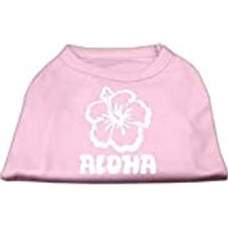 Aloha blomma skärmtryck skjorta ljusrosa lg