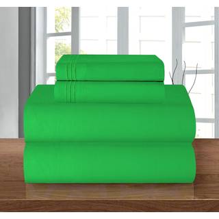 Elegant komfort Luksus 1500 Premium Hotel Quality Microfiber 4 -Piece Sheet Set - Rynke Resistent ALT omkring elastisk monteret ark dyb lomme op