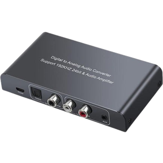 NÖRDIC digital til analog konverter 1x og 1x optisk SPDIF Koaksial Toslink til analog L / R fjernbetjening