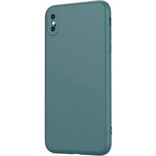 iPhone XS / X Gummieret matgrøn skalvæske - grøn