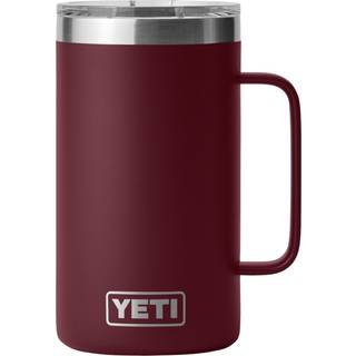Yeti rambler 24 oz krus vakuum isoleret rustfrit st?l med magslider l?g vild vinr?d