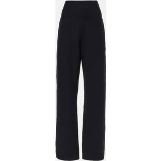 AlaÃ¯a High-rise wool-blend straight pants - black - XL