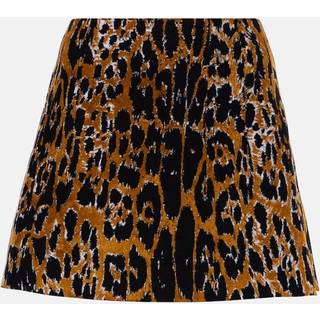 AlaÃ¯a Leopard-print miniskirt - black - XXXL