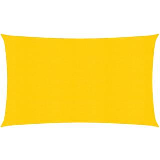 solsejl 4x7 m 160 g/m² rektangulær HDPE gul