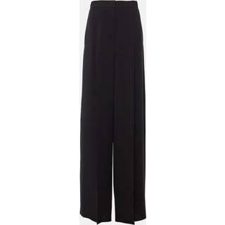 Max Mara Pleated cady wide-leg pants - black - S