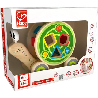 Hape snegle putteboks - træ