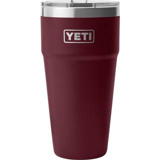 Yeti Rambler 30 oz Stabelbar tumbler Rustfrit st?l Vakuum isoleret med magslider Lid Wild Vine Red