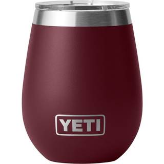 Yeti rambler 10 oz vin tumbler vakuum isoleret rustfrit st?l med magslider l?g vild vinr?d