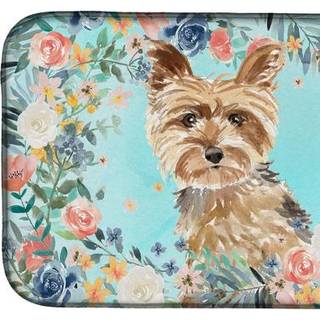 """" Caroline's Treasures CK3401DDM Yorkie Dish-Drying-Mats 14 X 21 Multicolor """"