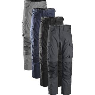 Snickers 6801 service bukser med knælommer koksgrå 170