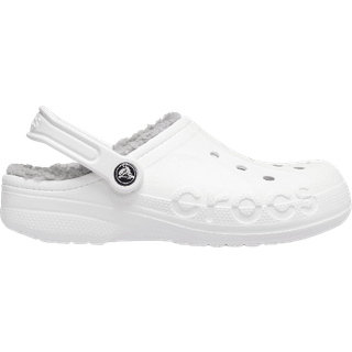 Crocs unisex Baya Lined Clogs White / Light Grey 45