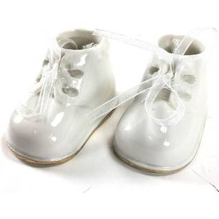 Midwest-CBK Baby Booties Ornament Porcelain White Christmas