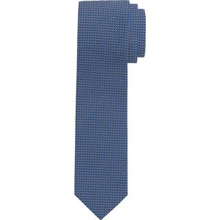 OLYMP Herren Krawatte blau unifarben
