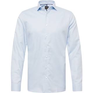 OLYMP Herren Hemd blau gemustert Slim Fit