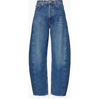 Agolde Luna high-rise barrel-leg jeans - blue - S