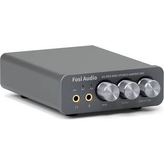 Fosi Audio K5PRO Gaming mini DAC-forstærker til PS5/PC/MAC, USB-C/Optisk/Koaksial til 3,5 mm/RCA