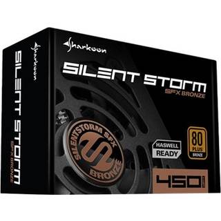 Sharkoon SilentStorm SFX 450 Bronze Strømforsyning - 450 Watt - 80 mm - ATX - 80 Plus Bronze certified