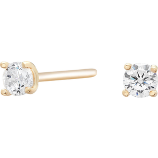 Siersbøl 14kt. guldørestikker i 4 grabber med 3mm cubic zirkonia