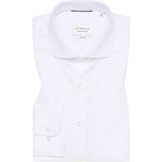 SLIM FIT Cover Shirt in white plain
