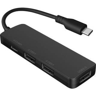 NÖRDIC 4-ports USB-C 2.0 Hub 3xUSB-A 480 Mbps 1xUSB-C 480 Mbps