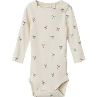 Name It Body Hvid Swan Med Sløjfer - Str. 3m 62cm