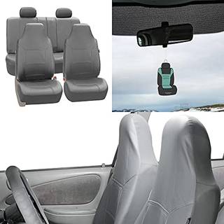 FH Group bilsdebetrk Hj ryg Royal PU lder bilsdebetrk Airbag & Split -Passer de fleste biler SUV eller varebil (gr) PU103114