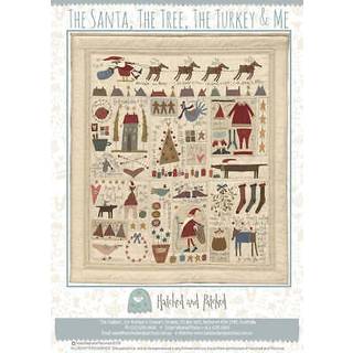 Santaen Træet Tyrkiet og mig mønster ved klækket og lappet